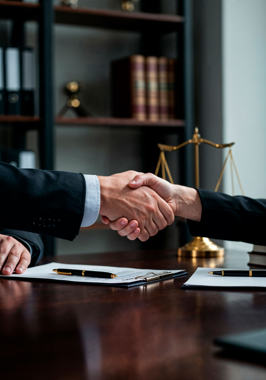 el apreton de manos del acuerdo legal